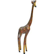 Load image into Gallery viewer, Hand carved Large Giraffe Statue-Hard Wood-Fairtrade-Kenya