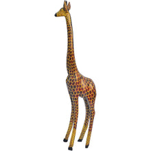 Load image into Gallery viewer, Hand carved Large Giraffe Statue-Hard Wood-Fairtrade-Kenya