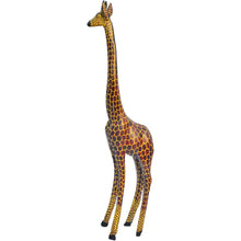 Load image into Gallery viewer, Hand carved MEDIUM Giraffe Statue-Hard Wood-Fairtrade-Kenya
