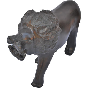 Large Soapstone Lion carving-statue-Fairtrade-35CM