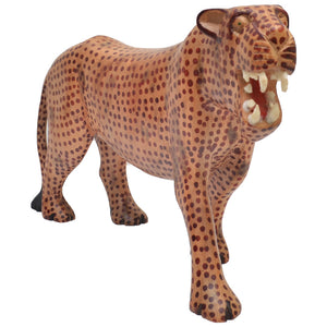 Rosewood Leopard carving