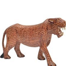 Load image into Gallery viewer, Rosewood Leopard carving