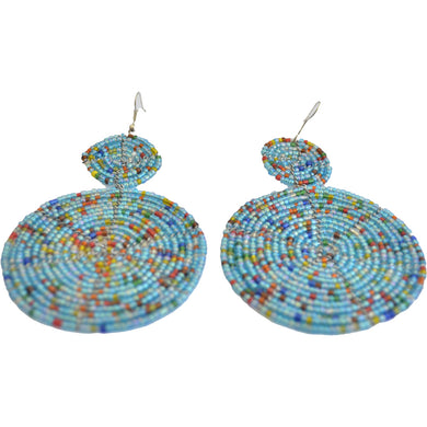 Earrings - Drop/Dangle Fashion Earrings - Blue Multicolour