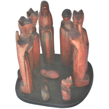Load image into Gallery viewer, Hand carved Nativity scene-Hard wood-Fairtrade-Uganda-25CM