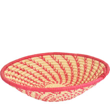 Load image into Gallery viewer, Hand-woven African Basket/Wall art-XLARGE-Natural with Red lines