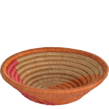 Load image into Gallery viewer, Hand-woven African Basket/Wall art -MEDIUM-Orange Pink Brown
