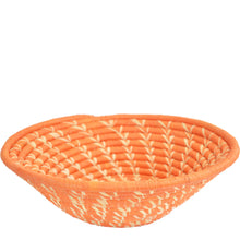 Load image into Gallery viewer, Hand-woven African Basket/Wall art-LARGE-Orange with Natural lines