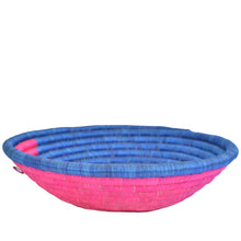 Load image into Gallery viewer, Hand-woven African Basket/Wall art -30CM- Pink Blue