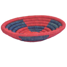 Load image into Gallery viewer, Hand-woven African Basket/Wall art -MEDIUM- BlueRed