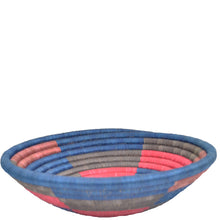 Load image into Gallery viewer, Hand-woven Fairtrade Basket/Wall art-LARGE-Red Blue Brown