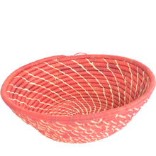 Load image into Gallery viewer, Hand-woven African Basket/Wall art -LARGE- Red White