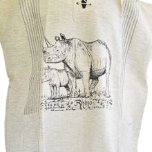 Load image into Gallery viewer, Handmade cotton shirt (Rhino with Grey lines, light colour)