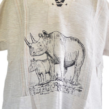 Load image into Gallery viewer, Handmade cotton shirt (Rhino with thin lines)