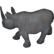 Load image into Gallery viewer, Unique Hand carved Large-Rhino statue-Hard Wood-Fairtrade-Zimbabwe