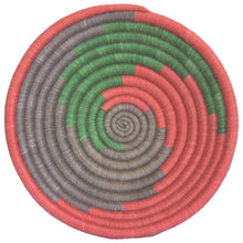 Load image into Gallery viewer, Hand-woven African Basket/Wall art -MEDIUM- SpiralRed