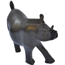 Load image into Gallery viewer, VERY Rare Ebony wood Warthog carving-Fairtrade-Kenya-25CM