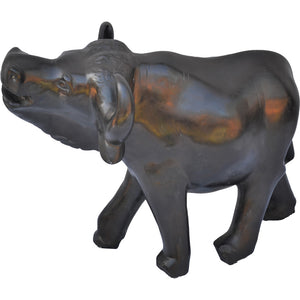 Large Soapstone African Water-Buffalo carving-statue-Fairtrade-Kenya-40CM