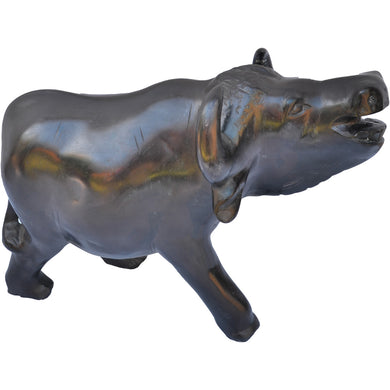Large Soapstone African Water-Buffalo carving-statue-Fairtrade-Kenya-40CM