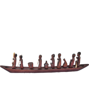 UNIQUE Hand carved Canoe-Boat-Fairtrade-Uganda-105CM