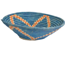 Load image into Gallery viewer, Hand-woven African Basket/Wall art -30CM- BlueFlower