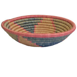 Hand-woven African Basket/Wall art -30CM- Faded