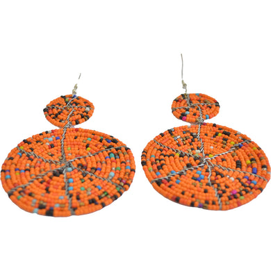 Earrings - Drop/Dangle Fashion Earrings - Orange