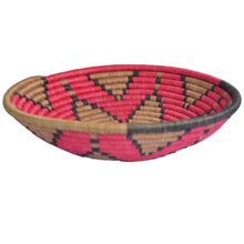 Load image into Gallery viewer, Hand-woven African Basket/Wall art -30CM- BrownRed